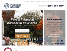 Tablet Screenshot of financialengines.com